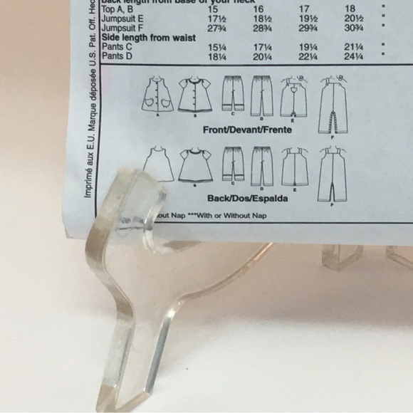 Bundle of (3) Toddler Sewing Patterns - Picture 3 of 8